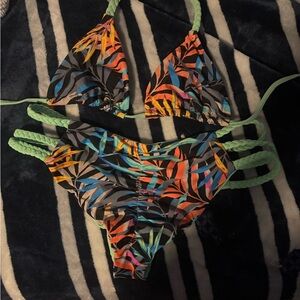 Colorful Tropical Bikini Set